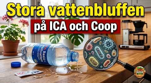 Vi testade 15 flaskvatten från ICA och Willys – 10 borde inte få säljas